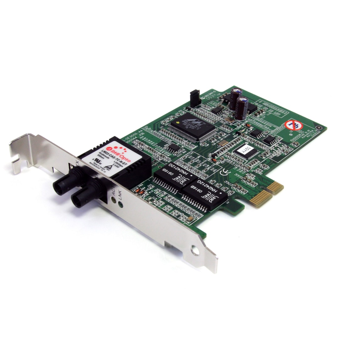 1000 Gigabit MM ST Fiber PCIe Card - 550m