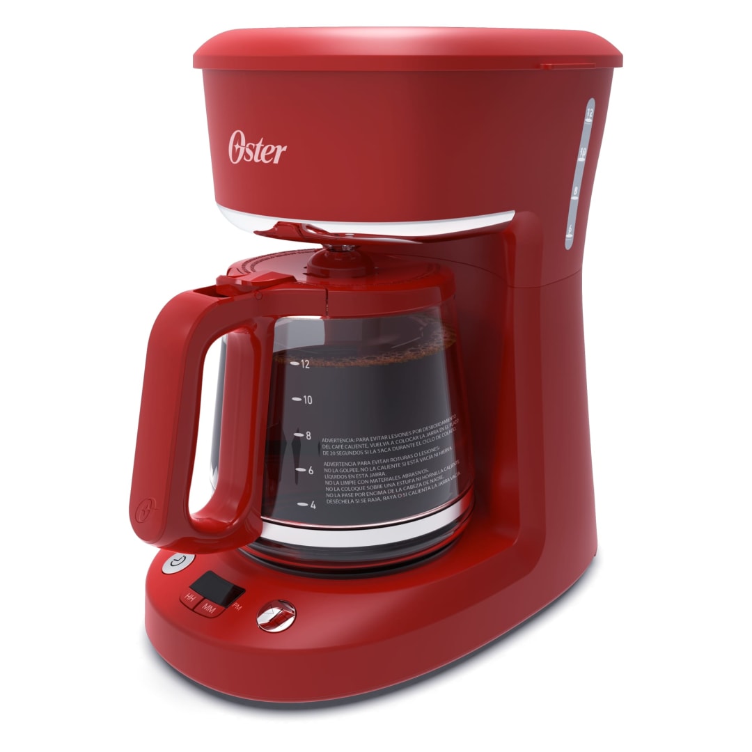 COFFEEMAKER OSTER 12 CUP PROG RED