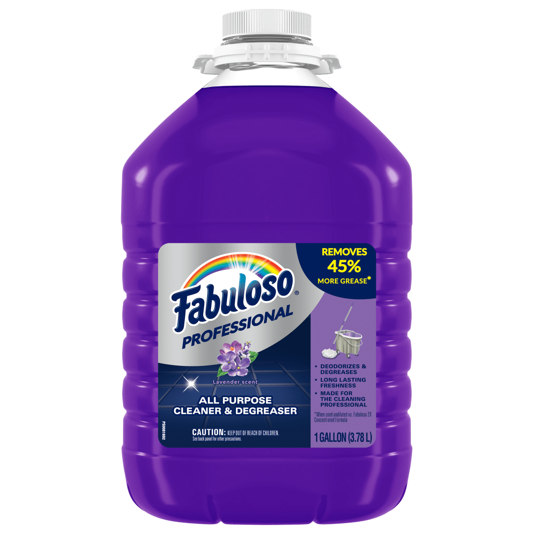 Fabuloso Professional All Purpose Cleaner and Degreaser, Lavender Scent, 1 Gallon Concentrate Makes Up to 128 Gallons