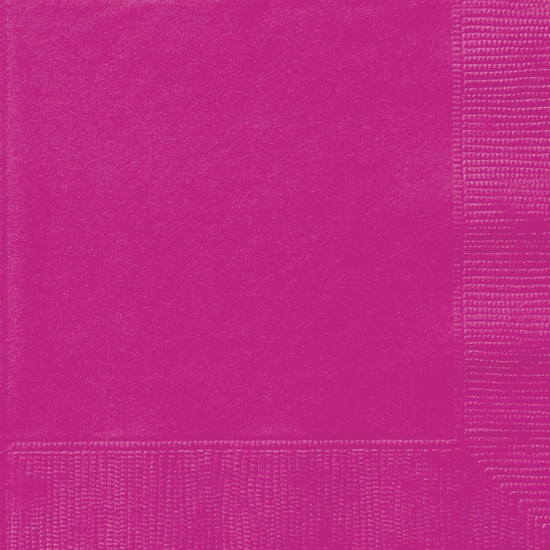 Neon Pink Solid Dinner Napkins, 40ct