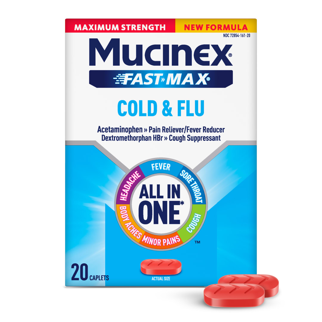 MUCINEX® FAST-MAX® Caplets - Cold & Flu 24/20 ct.