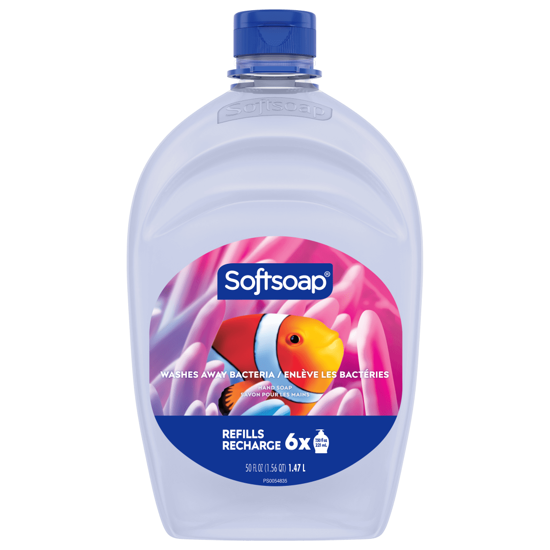 Softsoap Aquarium Liquid Hand Soap, Kitchen and Bathroom Hand Soap, 50 fl oz Refill (2 Pack)