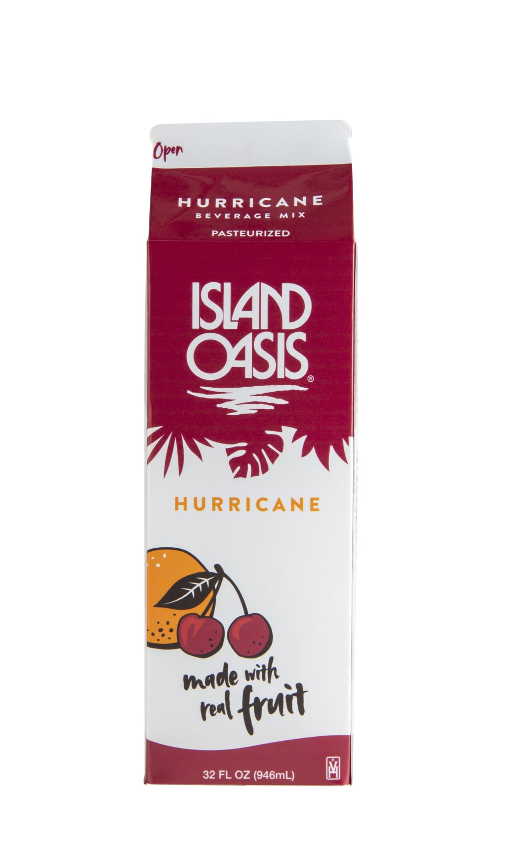 Island Oasis Hurricane Beverage Mix, Frozen, 12 x 1 qt