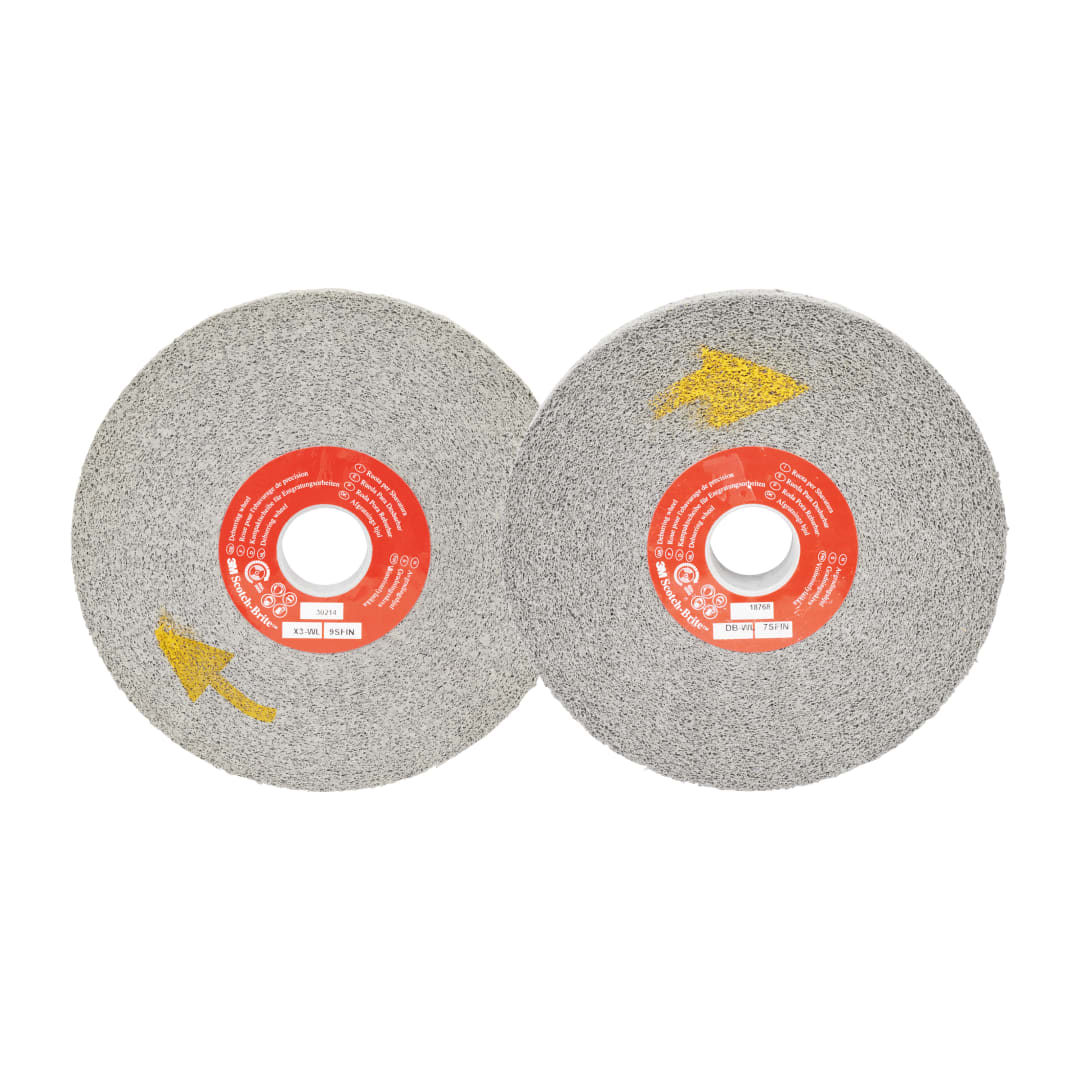 Scotch-Brite™ EX3 X3-WL Çapak Alma Tekeri, X3-WL, 8S Fine, 254 mm x 34.9 mm x 76.2 mm