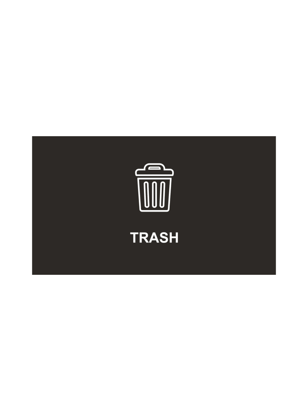  SPECTRUM - Ellipse Double Sign - Trash - Black-White