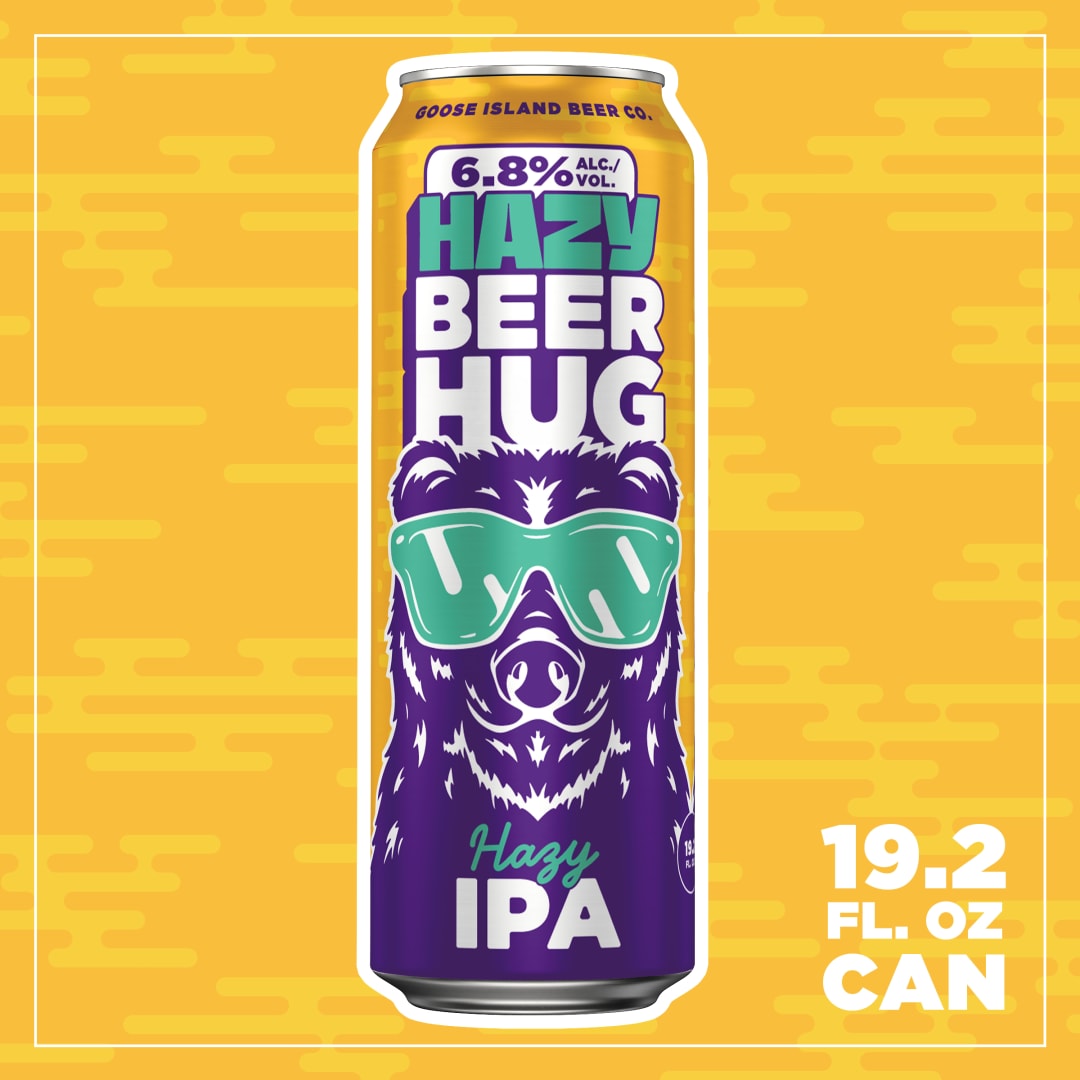 Goose Island Hazy Beer Hug Hazy IPA 19.2 oz Single CAN 6_8ABV - Craft Direct