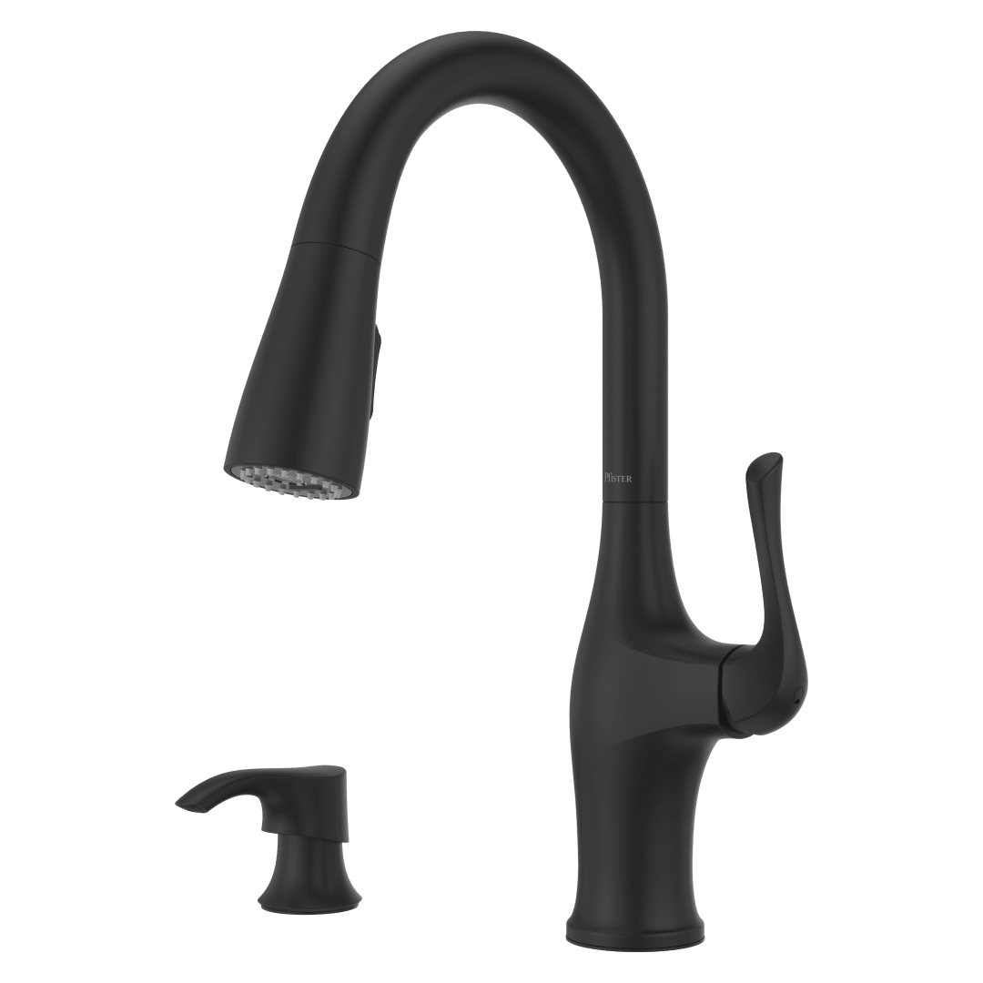 Wray 1-Handle Pull-Down Kitchen Faucet in Matte Black