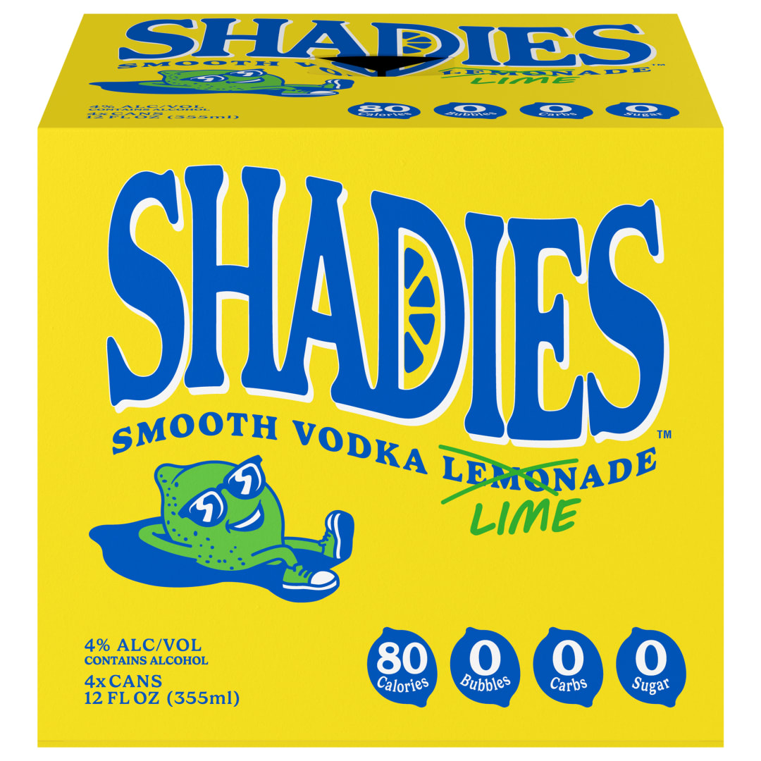 Shadies Limeade 4x12 oz Can Pack CARRIER - AB Production
