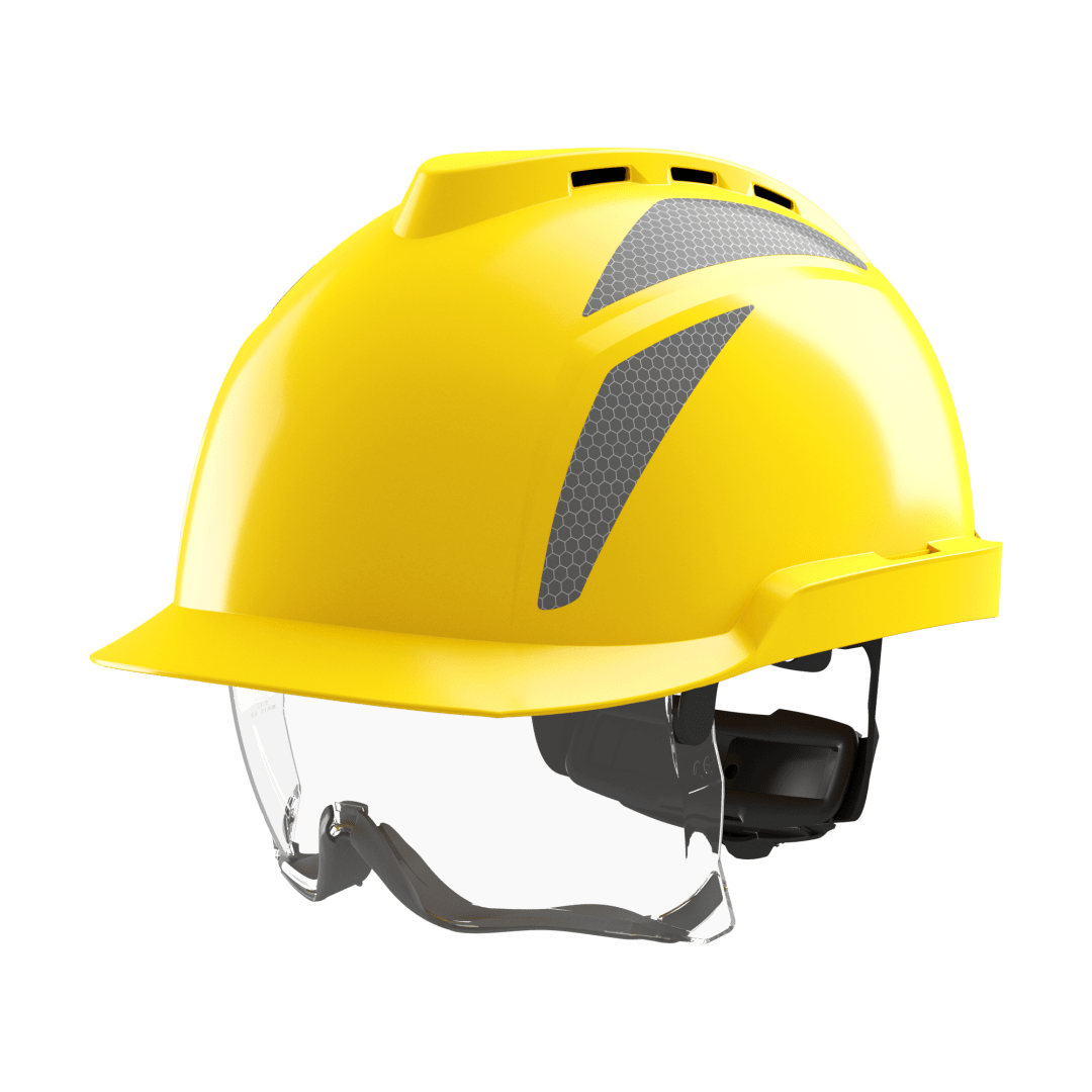 V-Gard® 930 Vented Safety Helmet with Integrated Over Spectacles