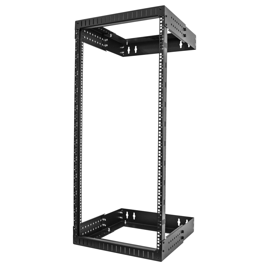 24U Wall-Mount Open Rack - Adjustable - 12-20 in Depth
