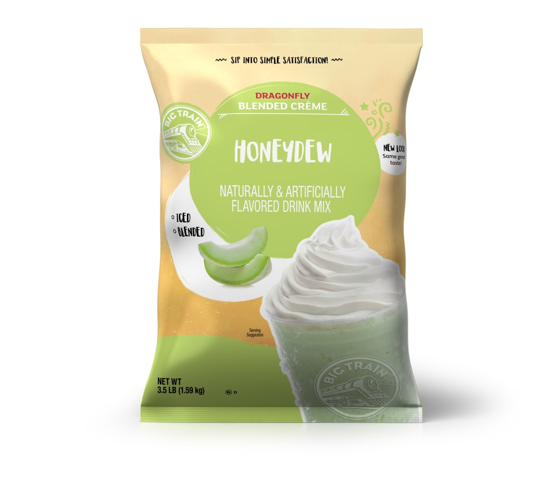 Big Train Dragonfly Honeydew Blended Crème Drink Mix, 5 x 3.5 lb