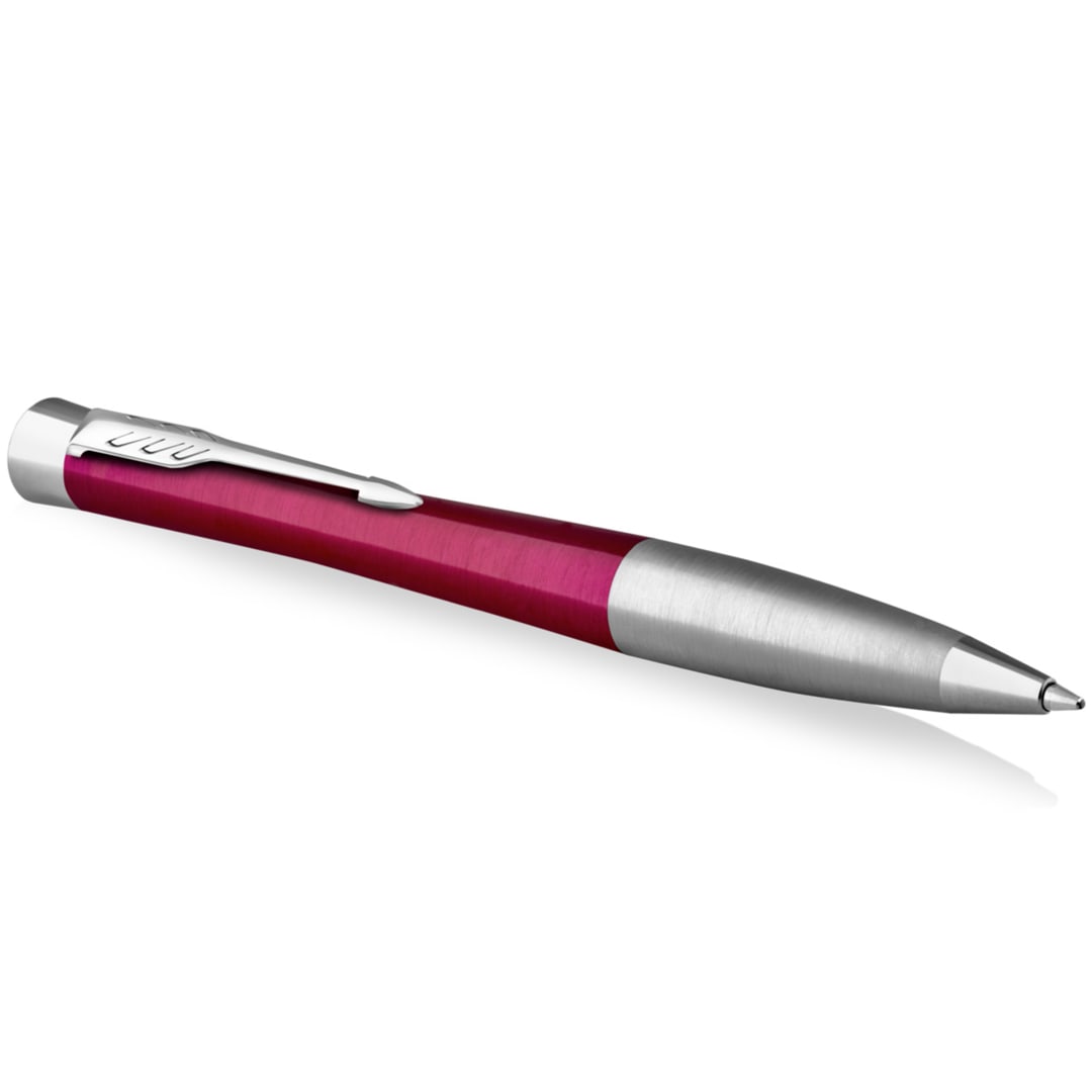 Parker Urban Twist Bolígrafo | Magenta Vivo con Detalles Cromados |  Punta Mediana con Tinta Azule | Caja Para Regalo
