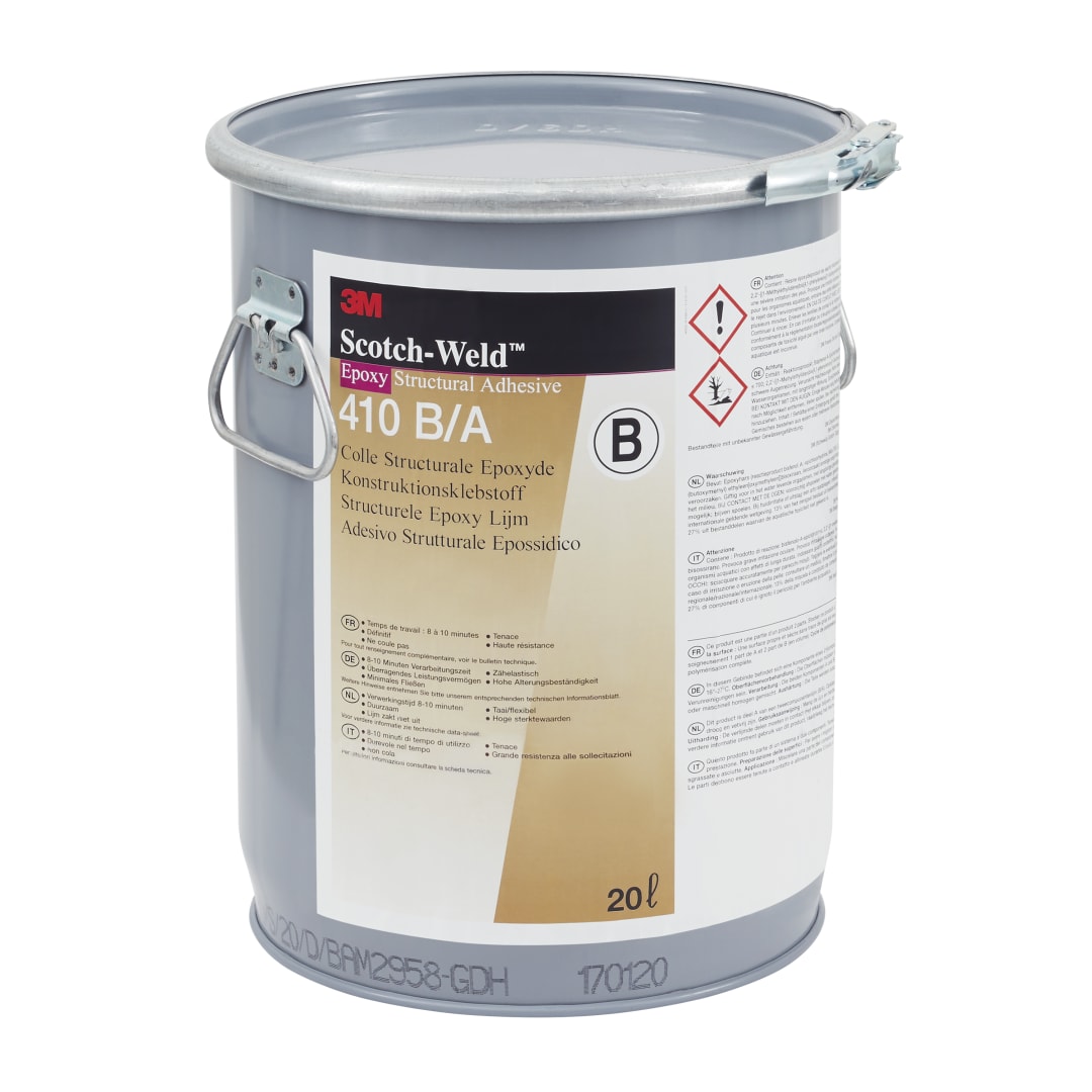 3M™ Scotch-Weld™ Epoksi Yapıştırıcı DP410, Şeffaf, aktivatör, 20 L