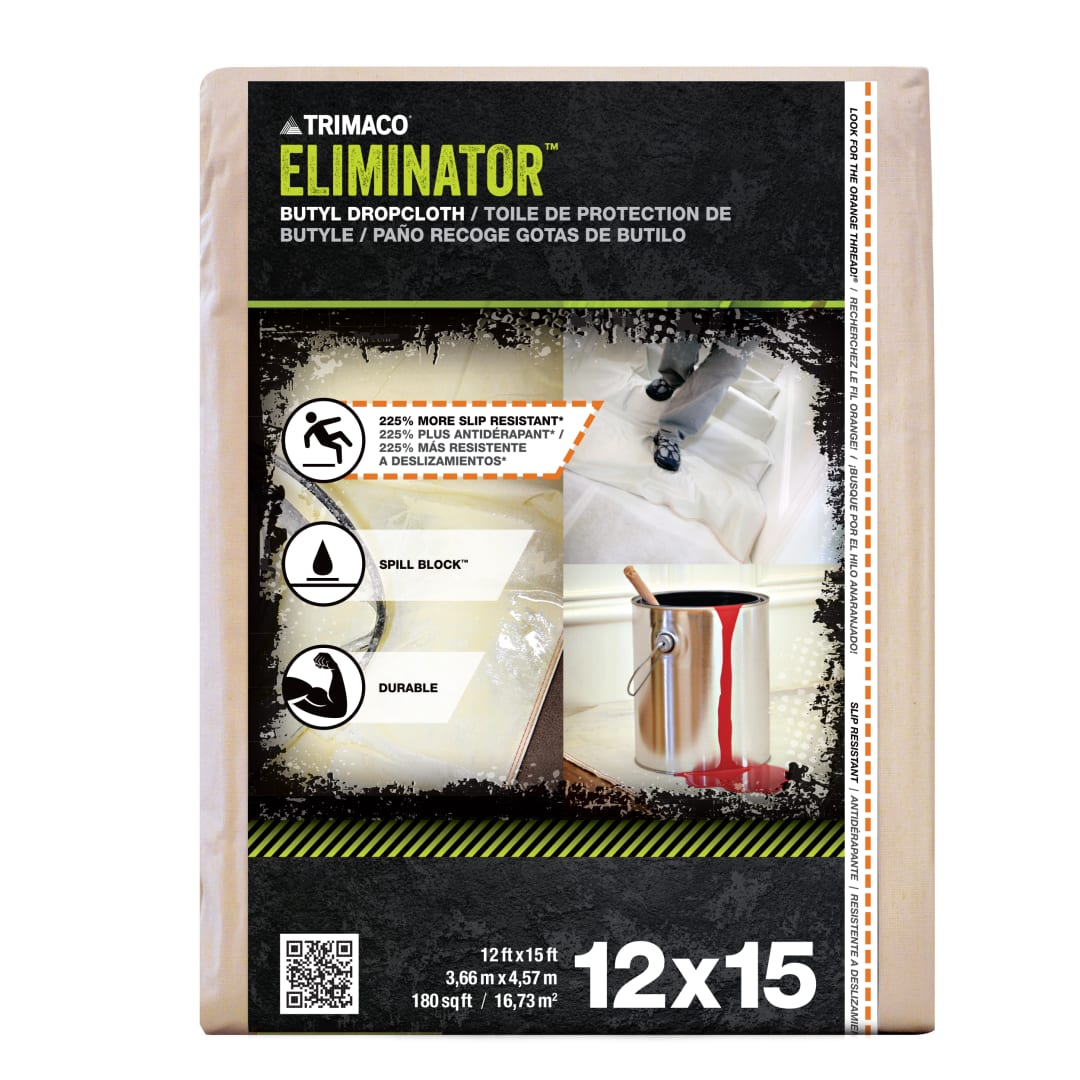 Eliminator® Butyl Drop Cloth, 12'x15'
