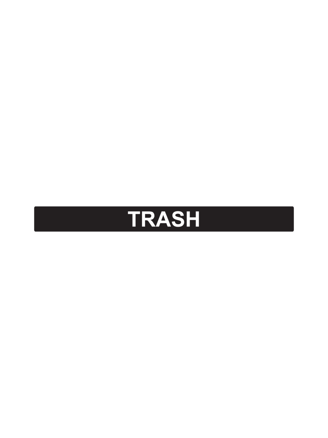  OCTO - Label - Trash - Black
