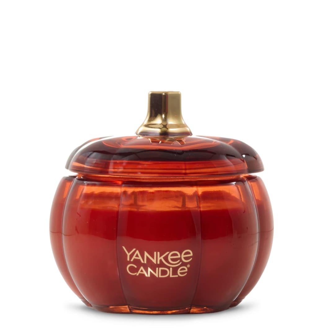 Yankee Candle Spiced Pumpkin Glass Gourd Candle