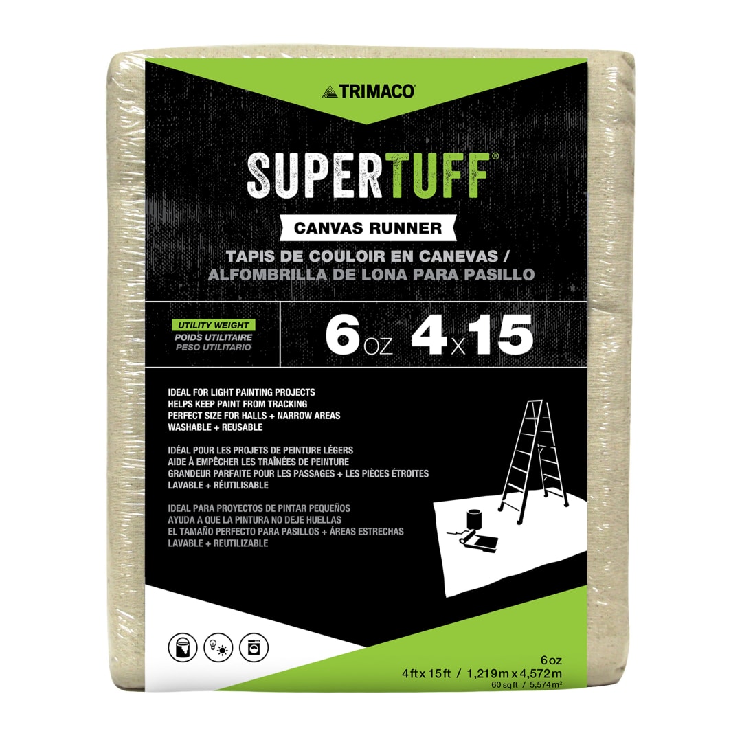 SuperTuff® Canvas Dropcloth, 6oz, 9'x15'