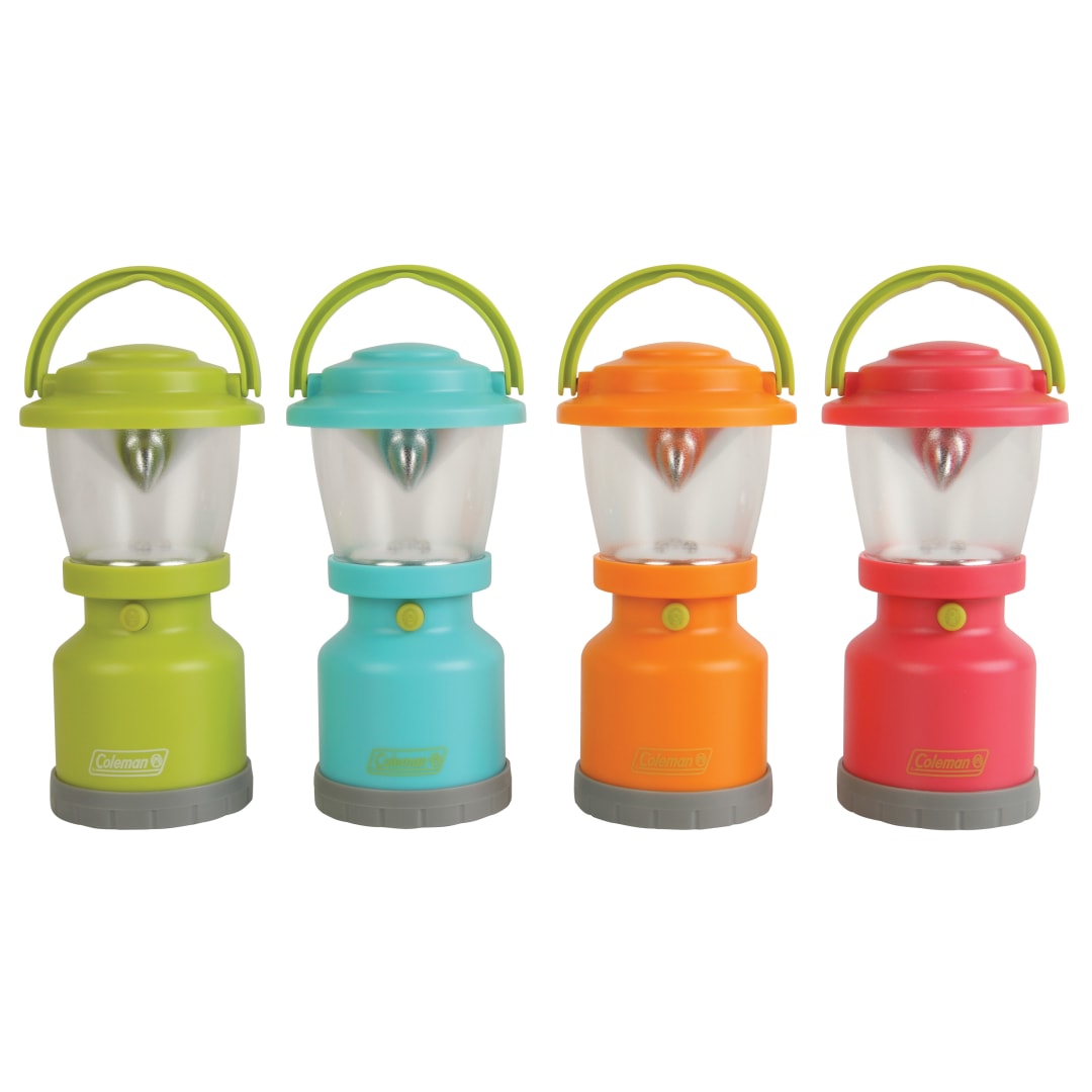 Coleman Kids Adventure Mini LED Lantern, Handheld Children's Lantern with Lifetime LED Bulbs, 16 Hrs Run Time, Water-Resistant Design (Colors May Vary)