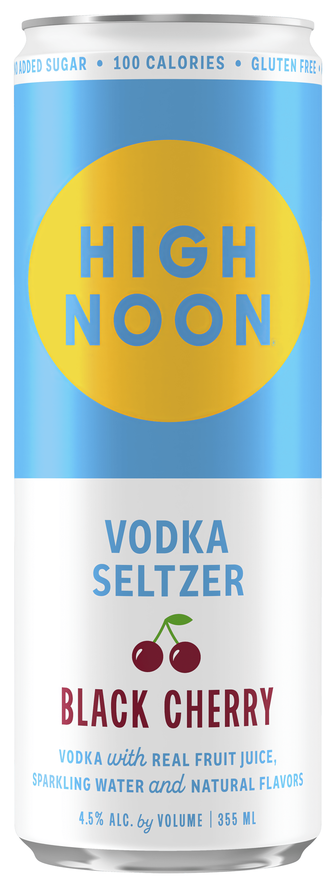 High Noon Black Cherry Vodka Hard Seltzer Single Serve 355ml Can