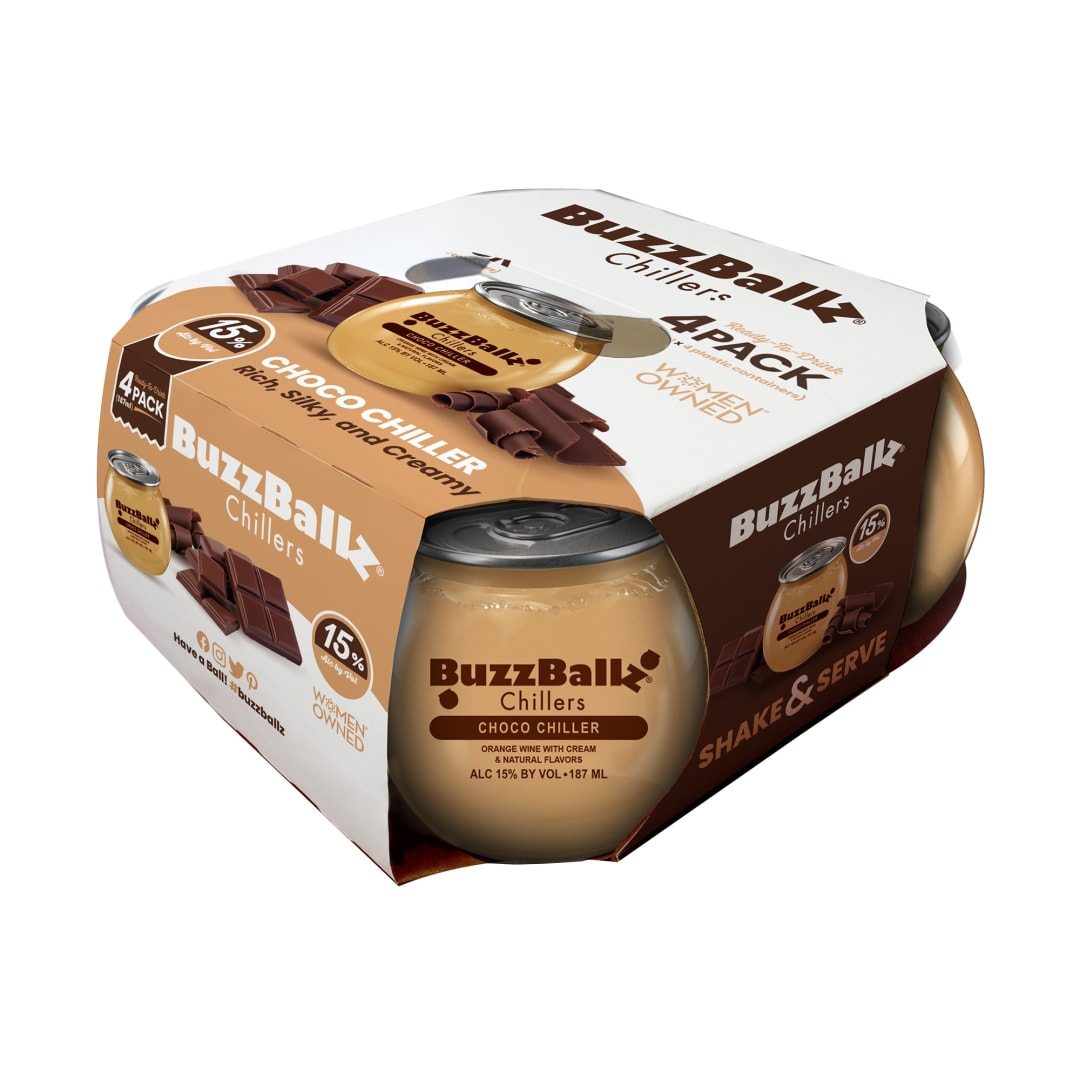 BuzzBallz Choco Chiller Wine Cocktail 12 Pack 187ml 30 Proof
