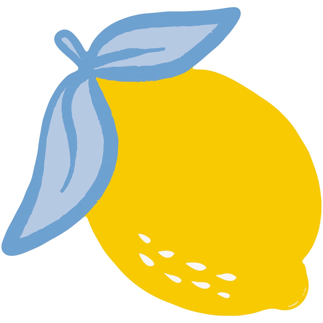 Dolce Vita Lemon-Shaped Paper Placemats, 8ct