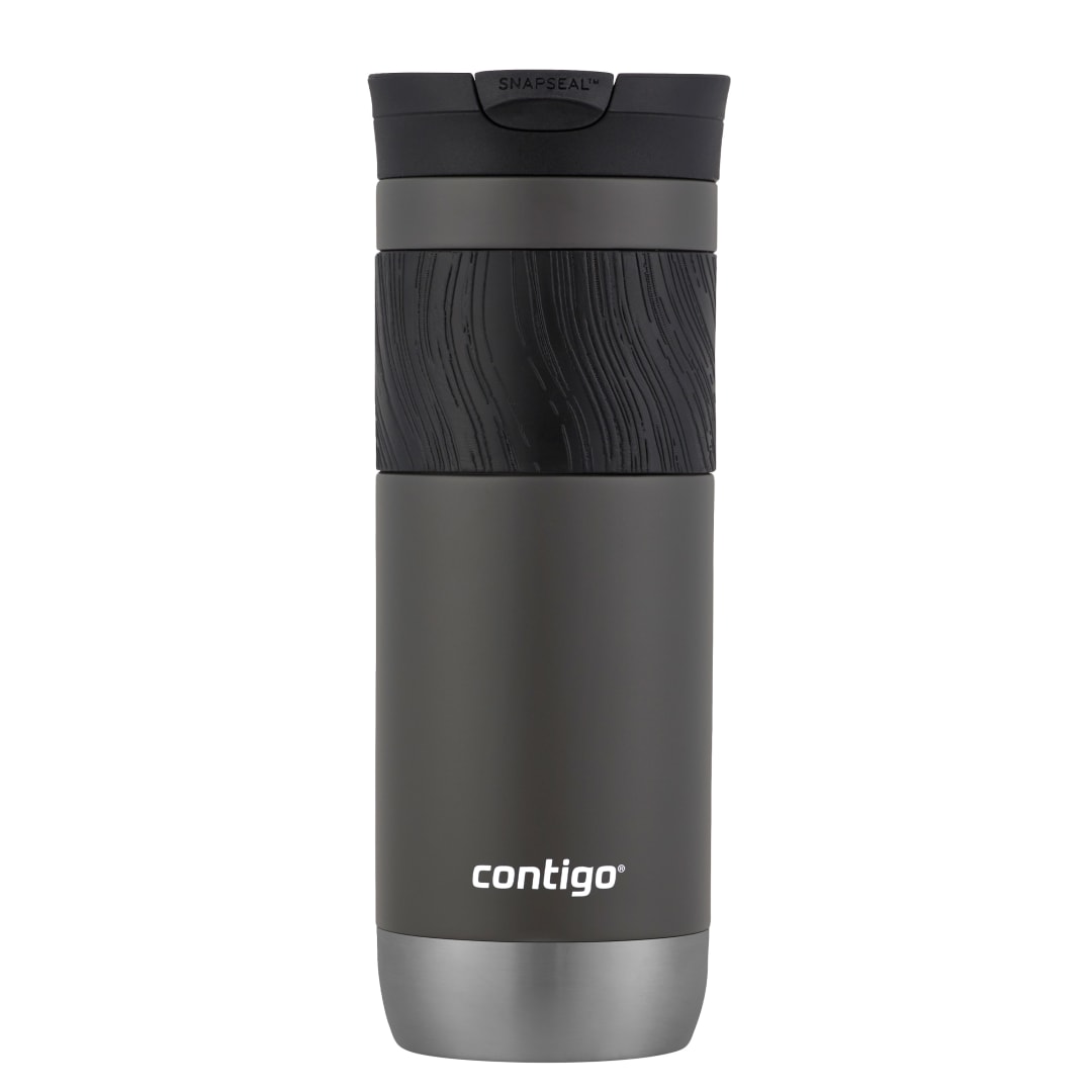 Contigo® Vaso Térmico Byron 2.0, de Acero Inoxidable, con Tapa SNAPSEAL™, y Agarre Texturizado, 591 ml, Gris Azulado