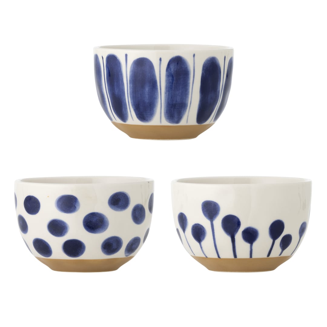 82061846 - Linora Bowl, Blue, Stoneware STOCK: 40