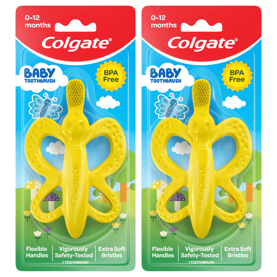 Colgate Baby Toothbrush and Teether, BPA Free – 2 Count