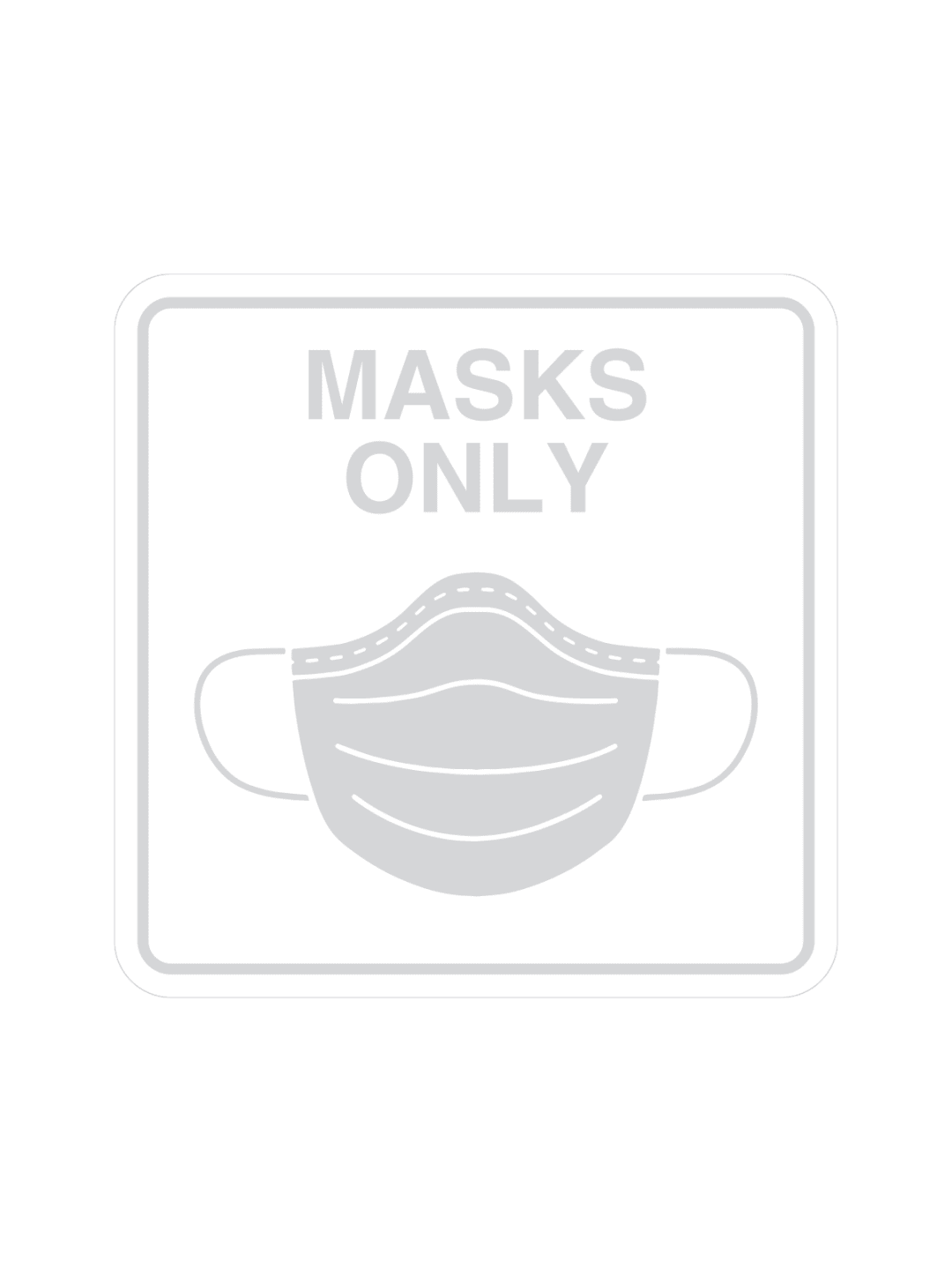  WASTE WATCHER - Label - Masks Only - Clear-White