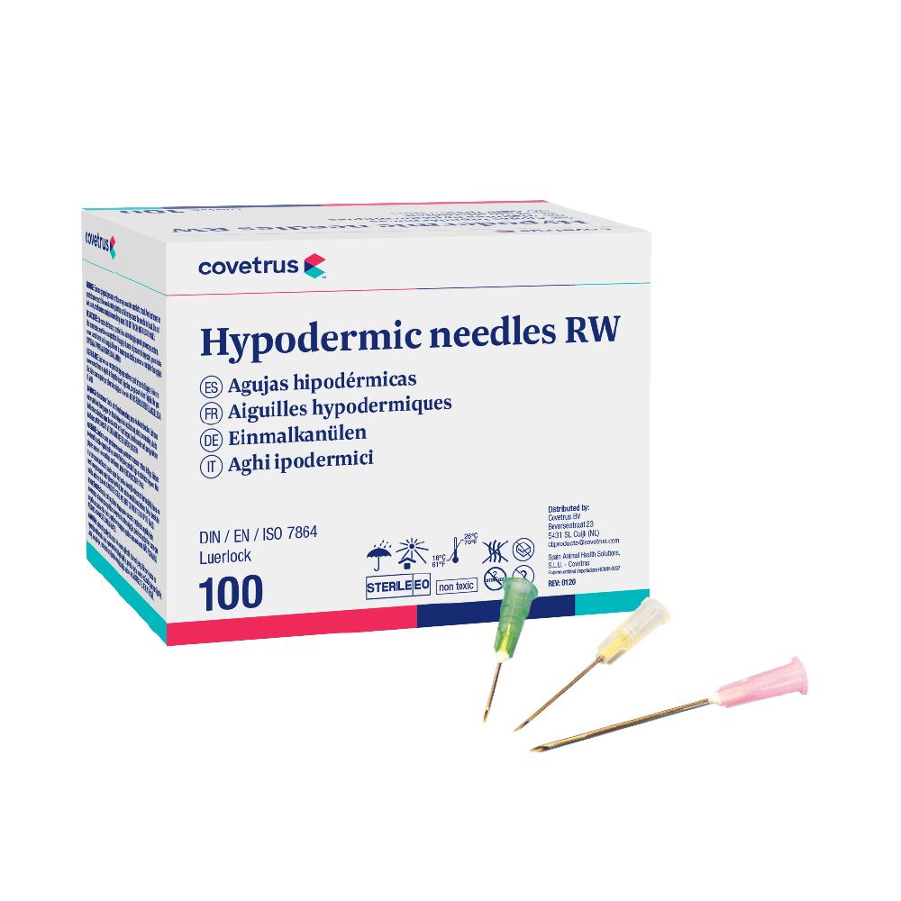 Covetrus Hypodermic Needle, Green, 21G x 1½" (40mm), Sterile