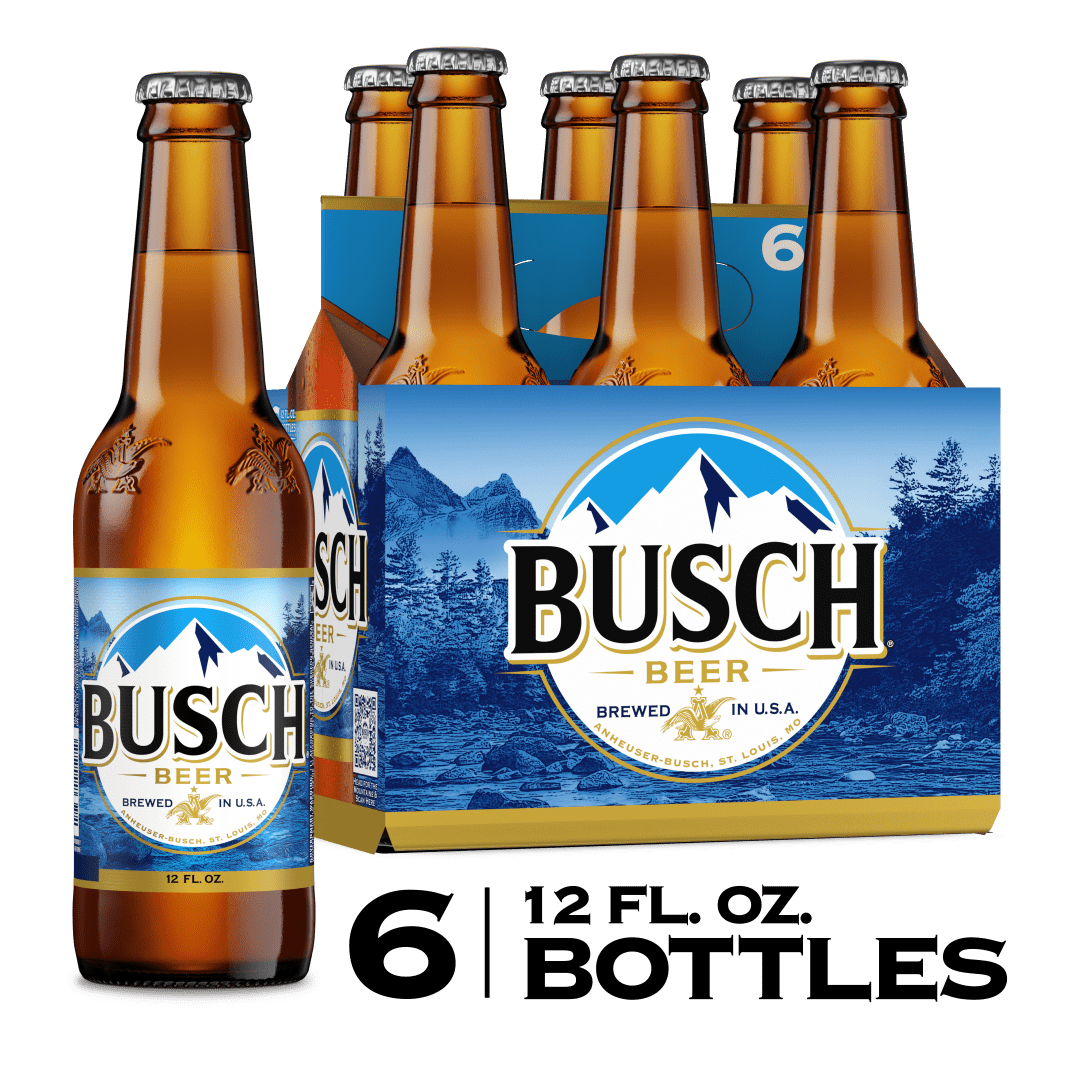 Busch Beer 6 - 12 fl oz Bottles