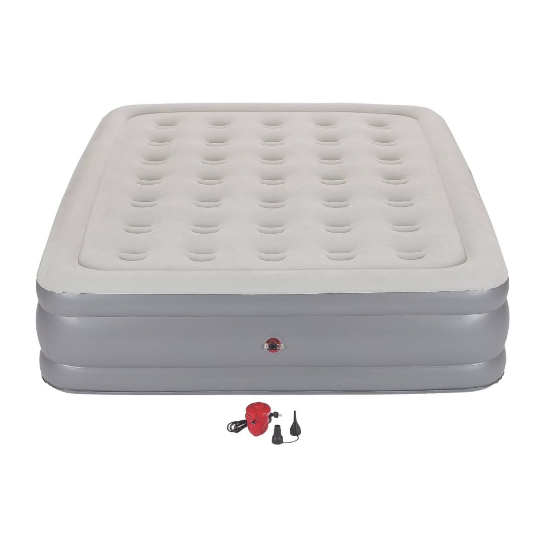 Coleman® SupportRest Plus Double-High Air Mattress with 120V Handheld Pump, Queen