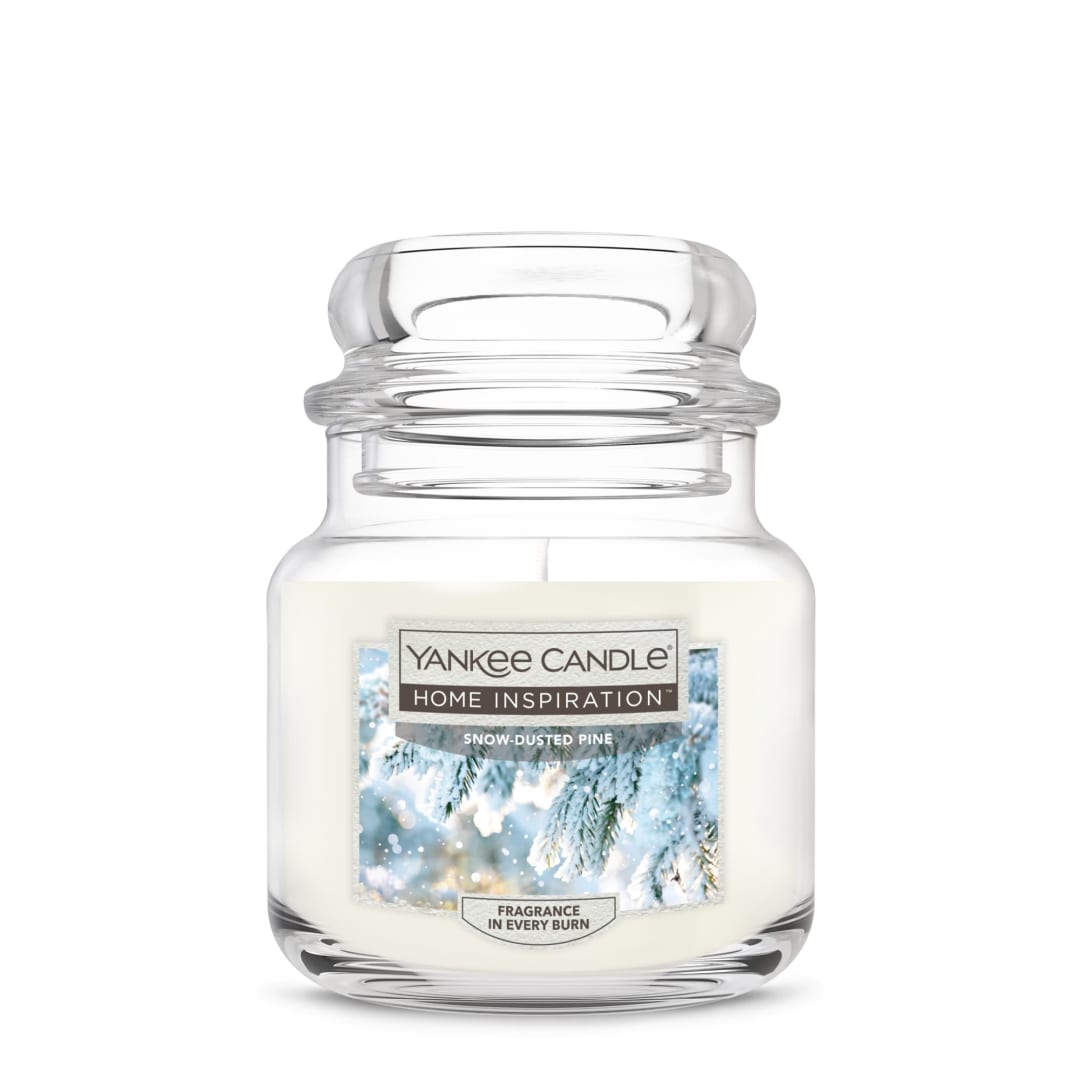 Yankee Candle Home Inspiration Snow-Dusted Pine Medium Jar Candle