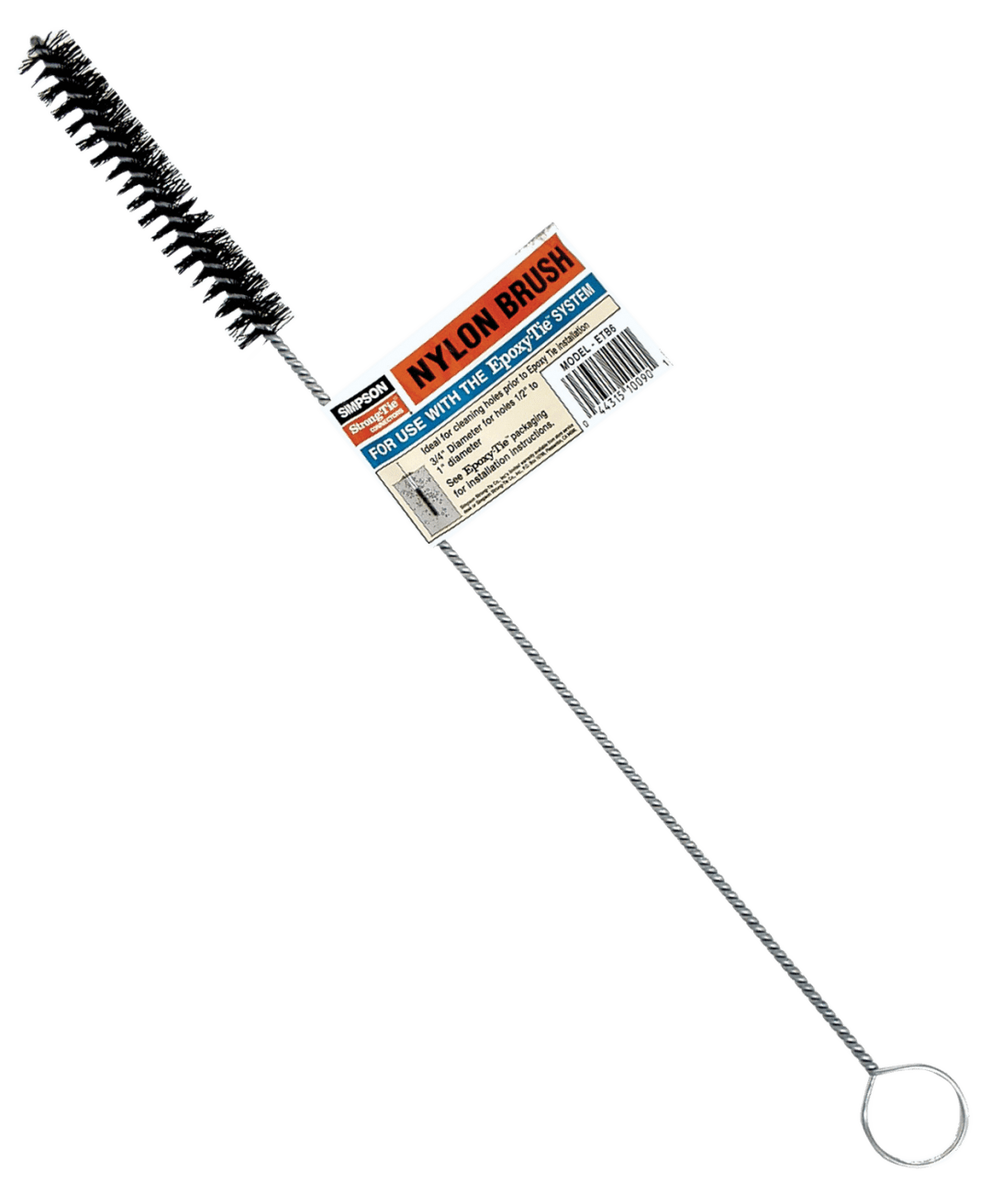 Simpson Strong-Tie ETB6 ETB 3/4 in. x 16 in. Nylon Hole-Cleaning Brush (Pack of 24)