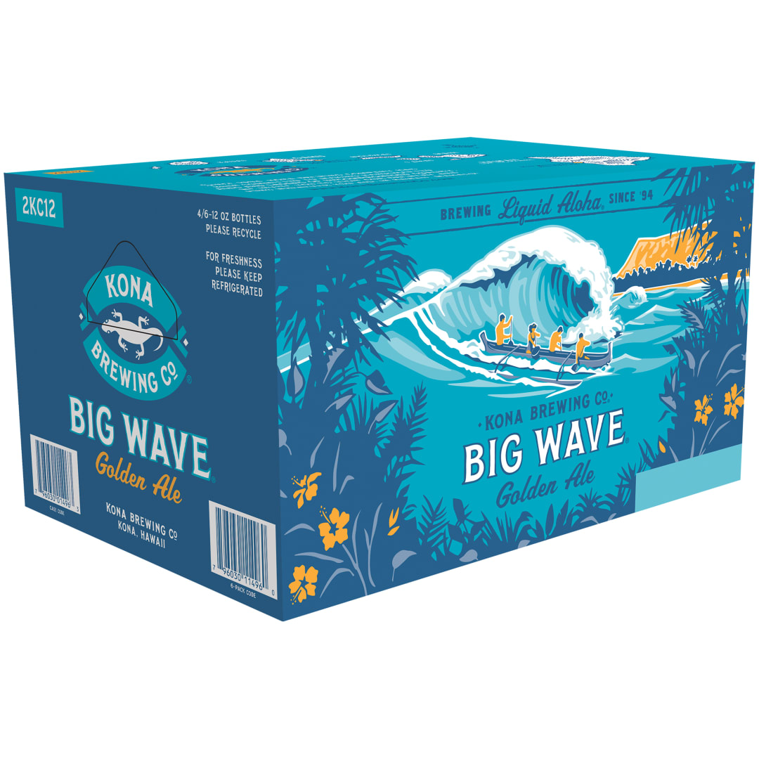 Kona® Big Wave Liquid Aloha Premium Beer, 4 x 6 Pack 12 fl. oz. Bottles