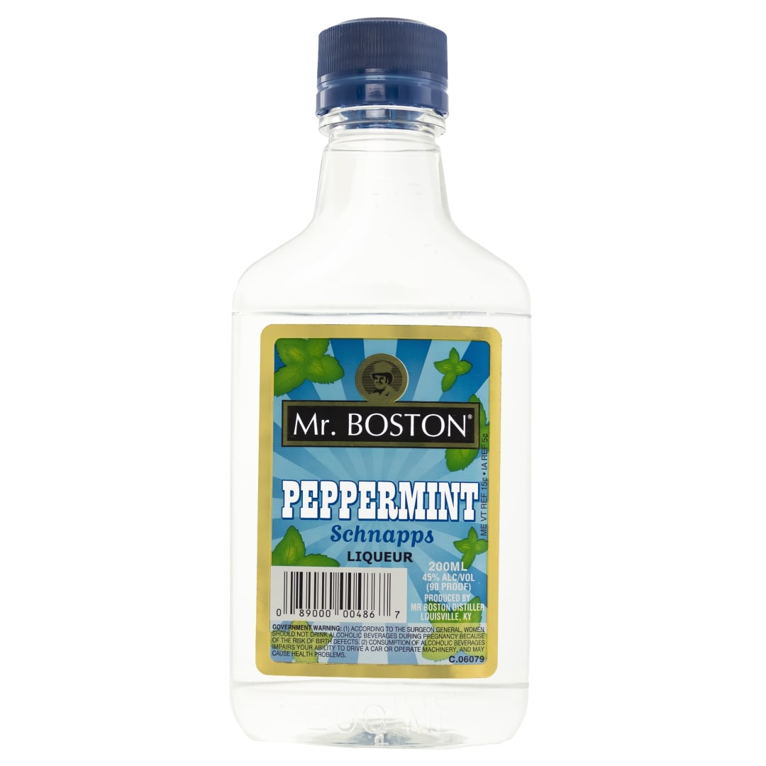 Mr. Boston Peppermint Schnapps Liqueur 200ml 90 Proof