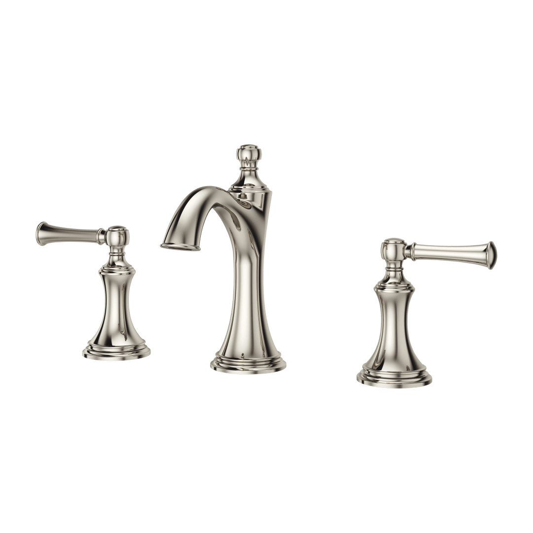 Tisbury 2-Handle 8" Widespread Bathroom Faucet in Polished Nickel