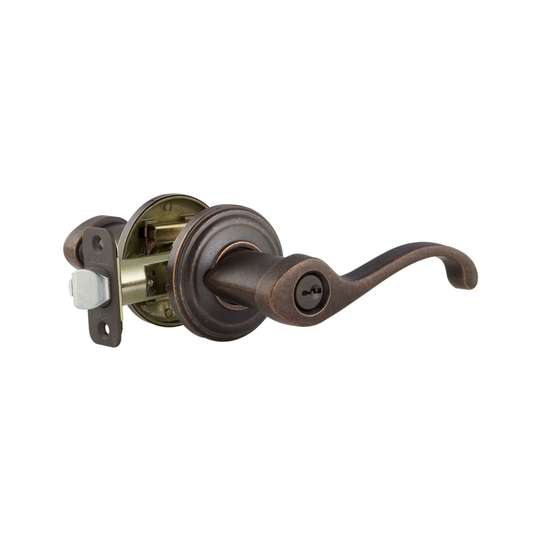 Commonwealth Keyed Entry Lever in Rustic Bronze