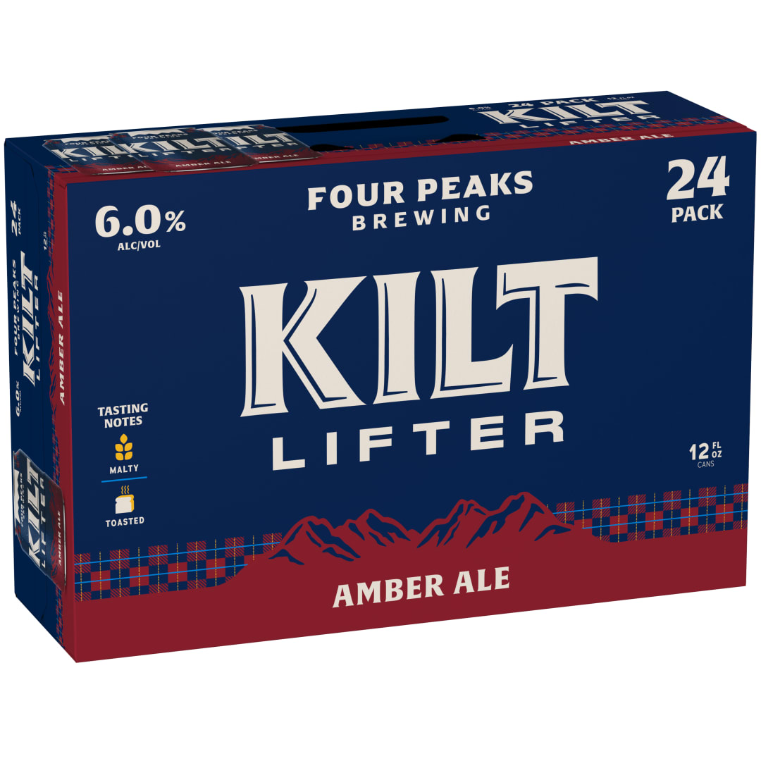 Four Peaks Kilt Lifter Scottish-Style Ale 24x12 oz Can Suitcase CARRIER