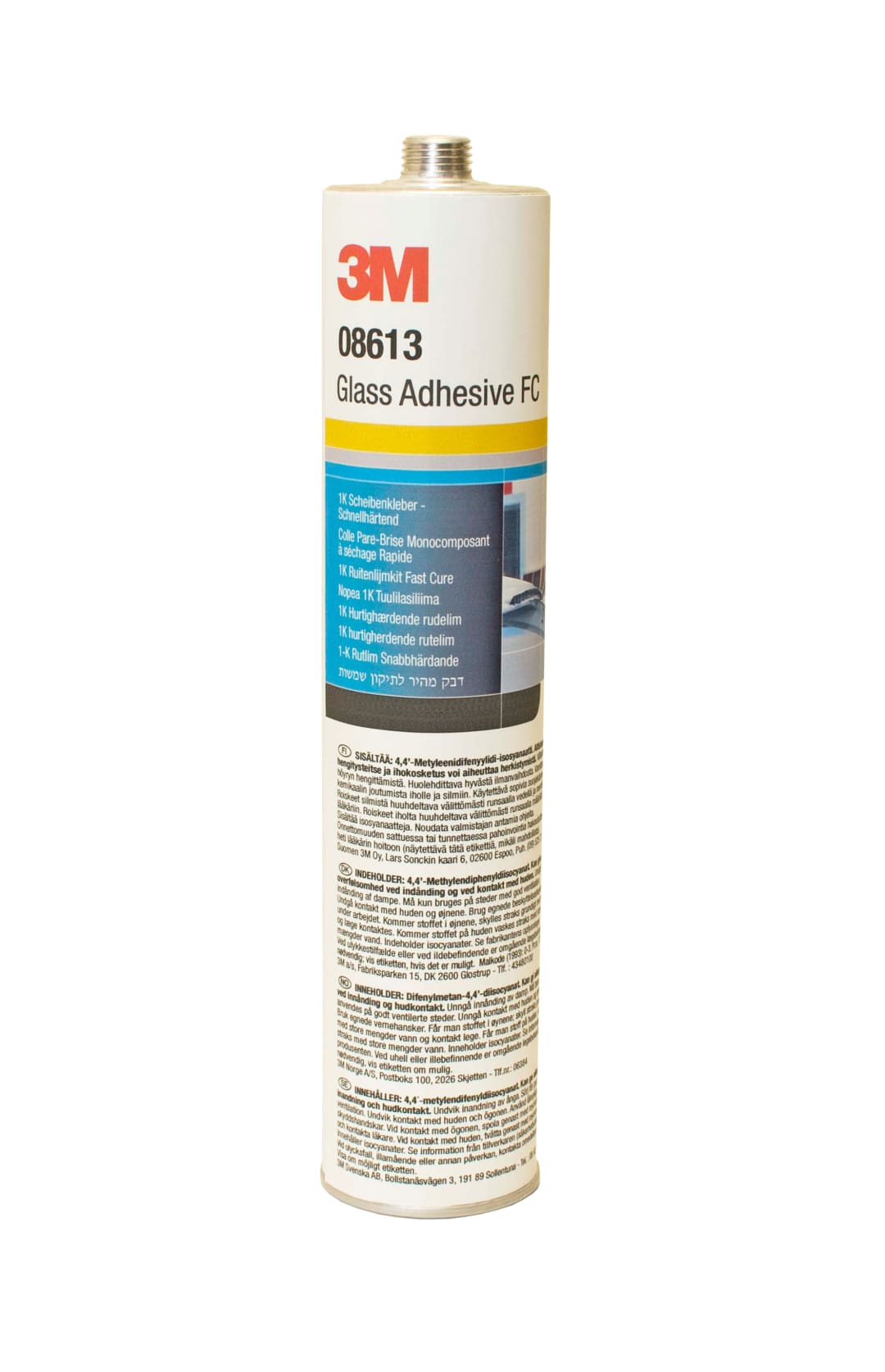 3M™ Oto Cam Üretan Ön Cam Yapıştırıcısı, Hızlı Kür, 310 ml, Kartuş, 08613
