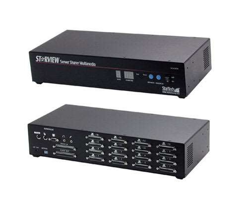 *D*StarView Multimedia 16-Port KVM Switch *D*
