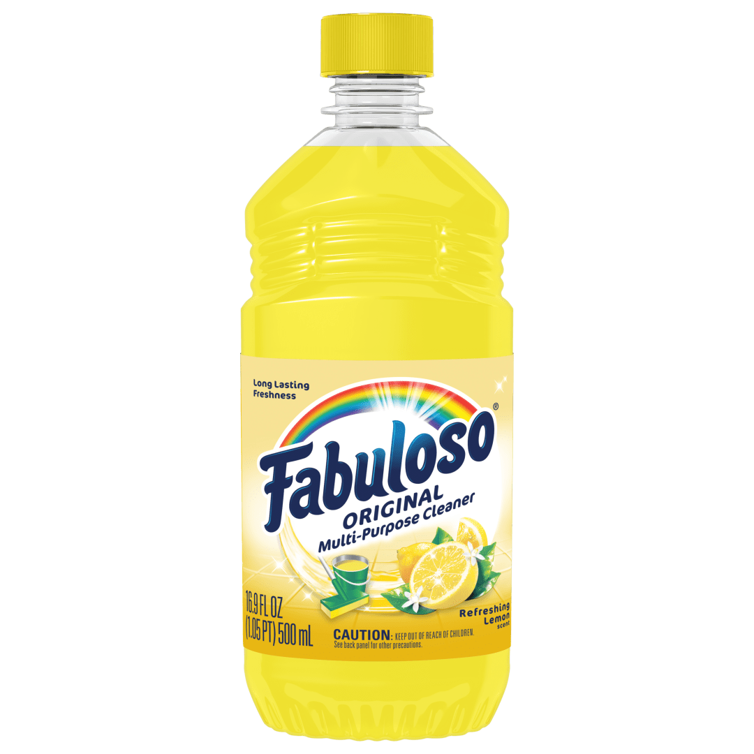 Fabuloso Original Multi-Purpose Cleaner, Powerful Cleaning, Long-Lasting Freshness, No Rinse Floor Cleaner, Refreshing Lemon Scent, 16.9 fl oz