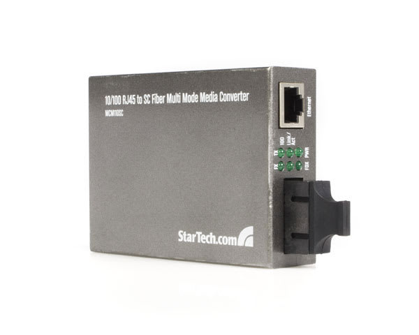 10/100 RJ45 to SC Fiber MMode Media Converter