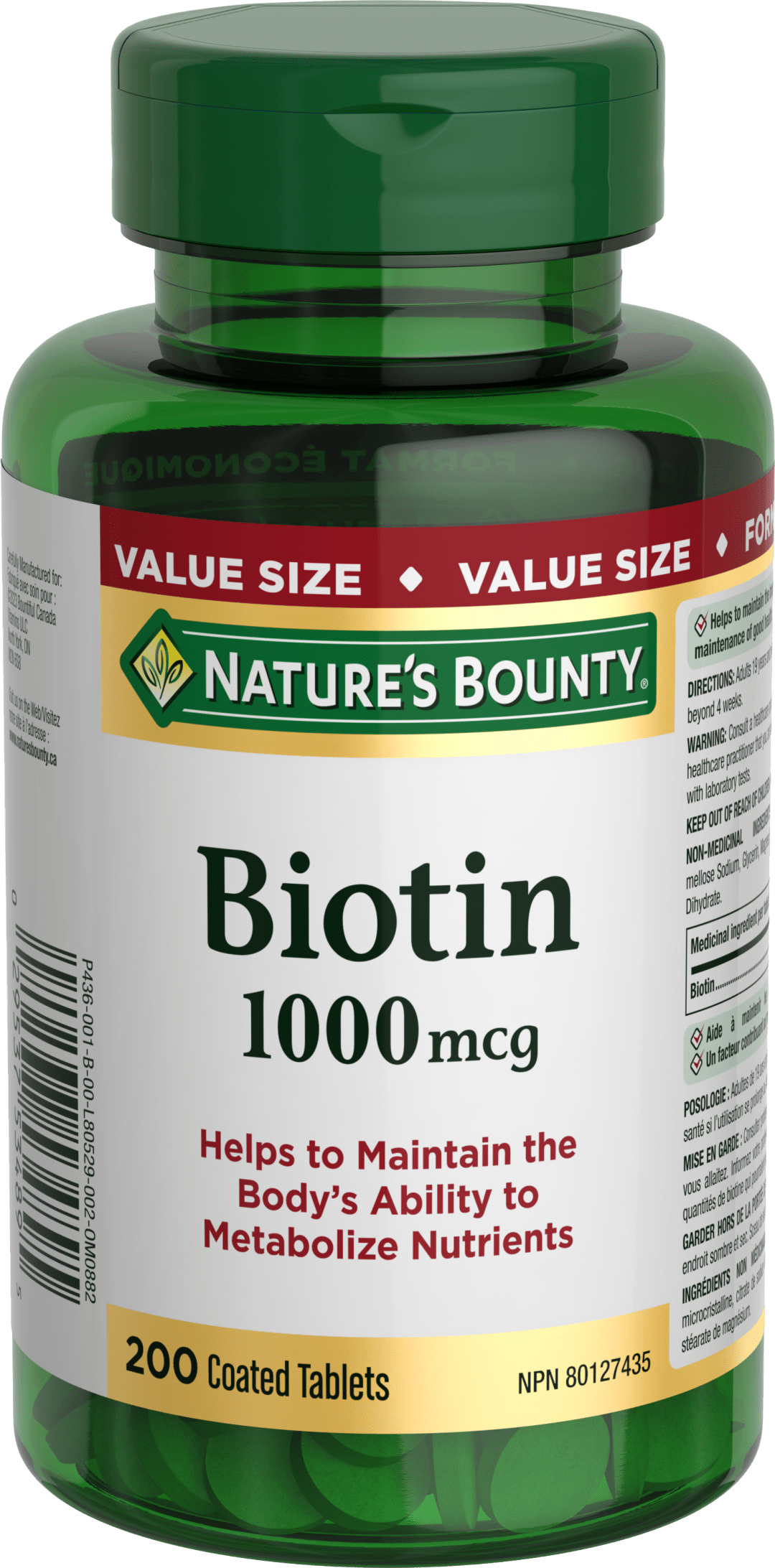 NBTY Biotin 1000mg 24x200TAB CA