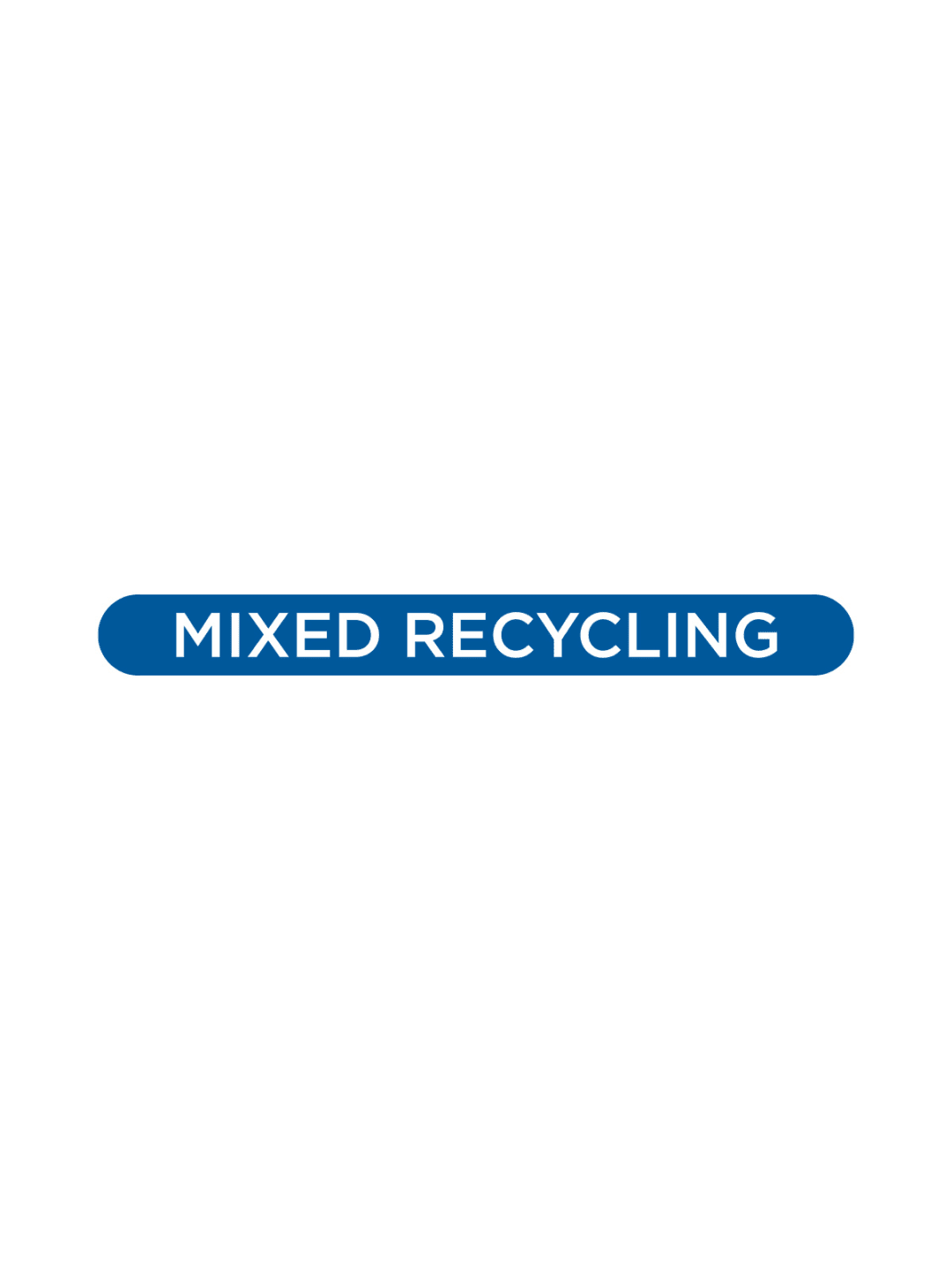  ASCEND - Label - Mixed Recycling  - Blue-White