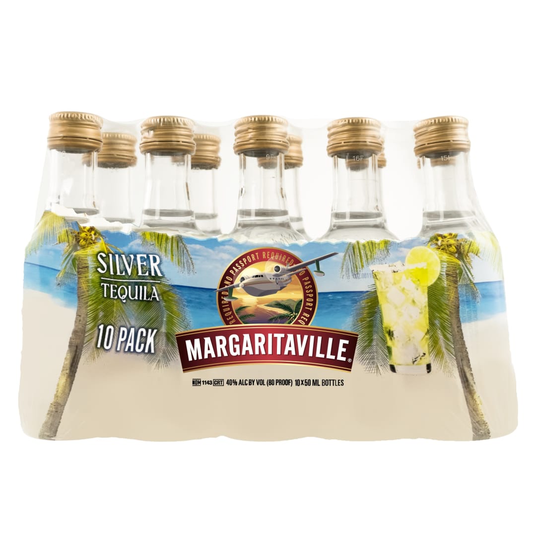 Margaritaville Silver Tequila 10 Pack 50ml 80 Proof