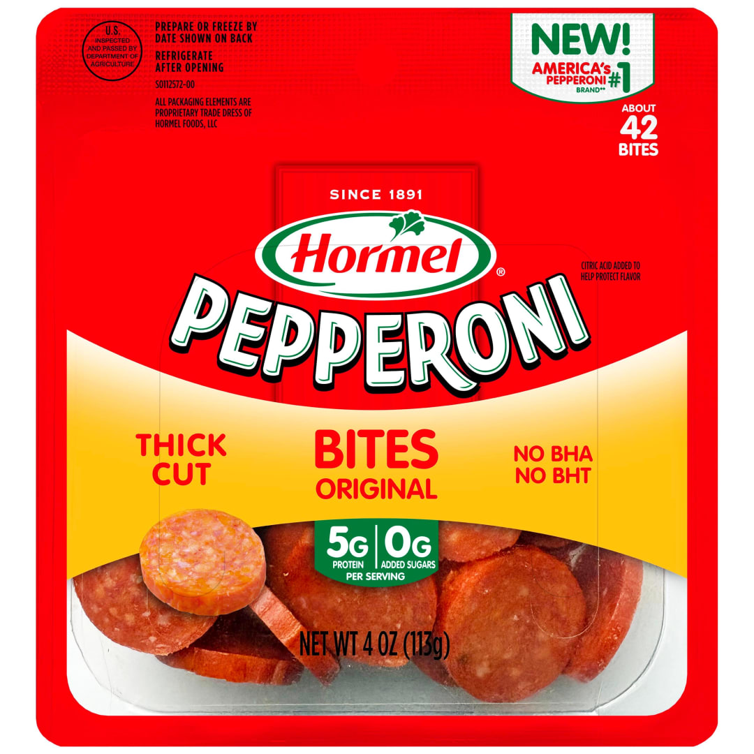 HORMEL ORIGINAL SNACK BITES PEPPERONI, 4OZ