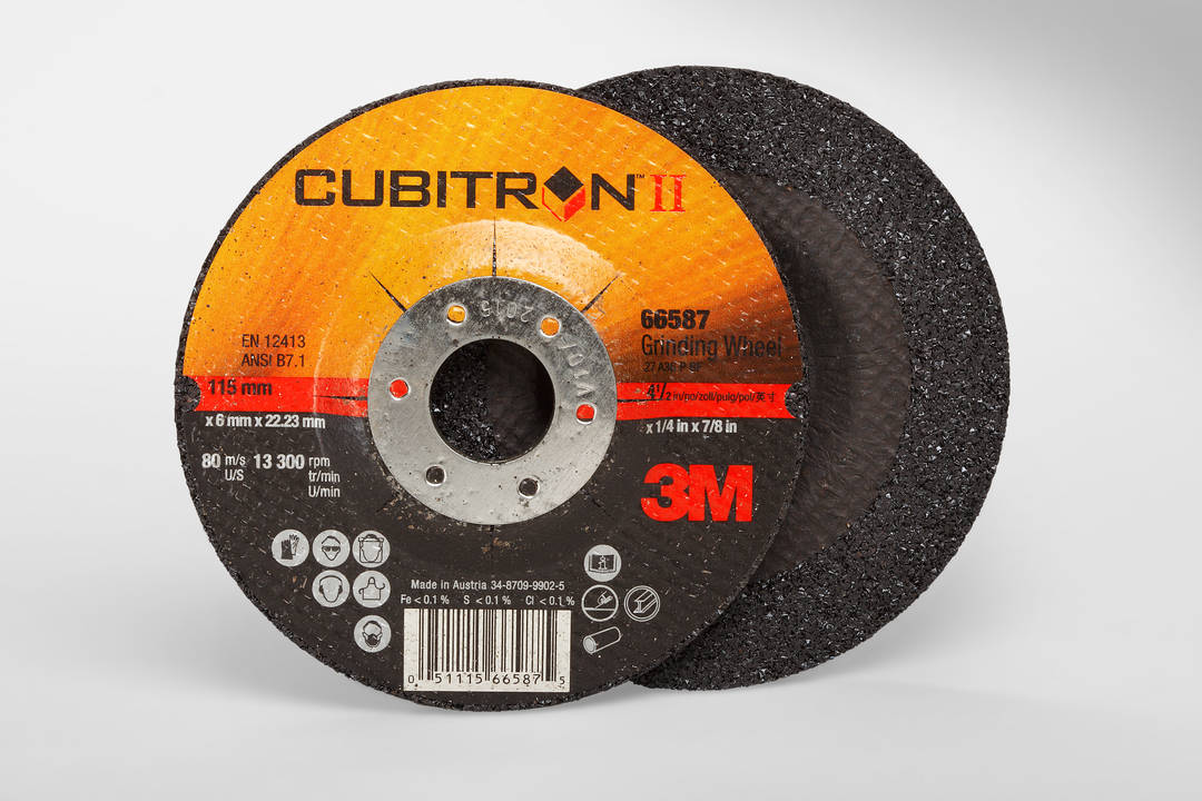 Disco de Desbaste 3M™ Cubitron™ II, Diâmetro 115 mm, Espessura 7,0 mm, Furo Central 22,23 mm