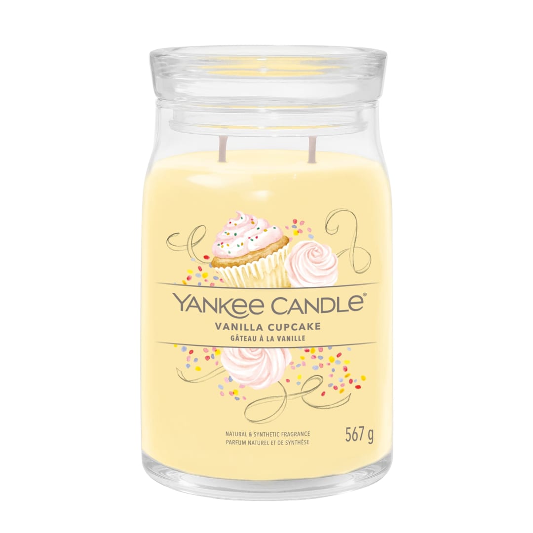 Yankee Candle® Signature Scented Candle | Vanilla Cupcake Large Jar Candle with Double Wicks | Soy Wax Blend