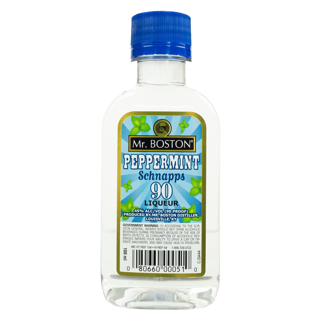 Mr. Boston Peppermint Schnapps Liqueur 100ml 90 Proof